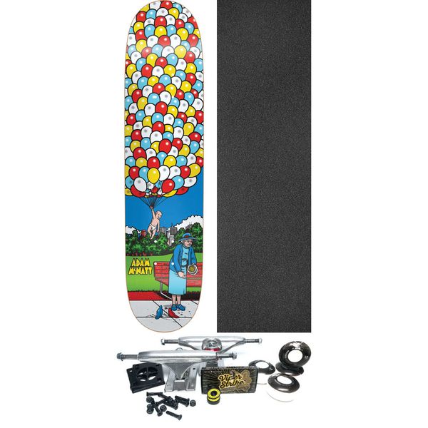 101 Boards Skateboards Adam McNatt Balloons Skateboard Deck HT - 8.5" x 32.2" - Complete Skateboard Bundle